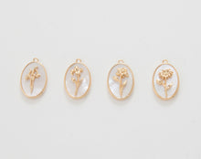 Load image into Gallery viewer, Mother of Pearl Birth Month Flower Necklace