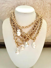 Load image into Gallery viewer, Boroque Pearl Necklace