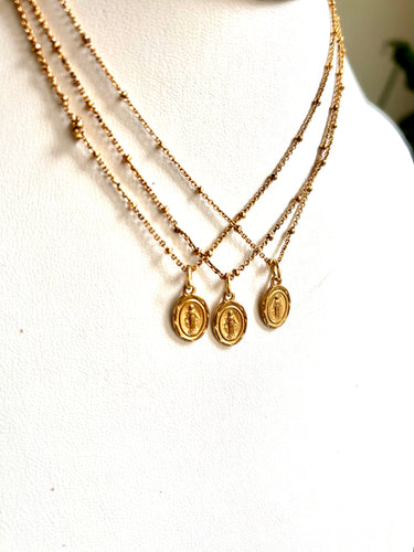 Intaglio Mary Necklace
