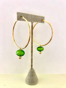 Glass Bauble Hoops