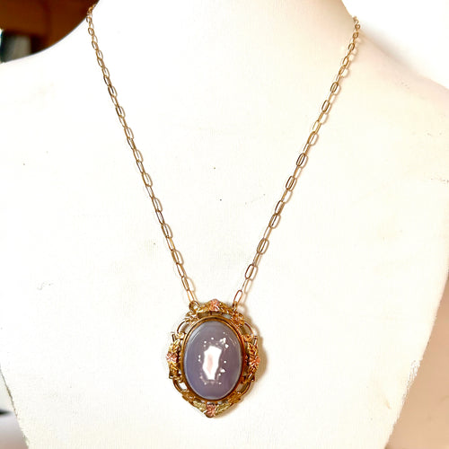 Gold Filled Agate Necklace