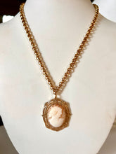 Load image into Gallery viewer, Antique Carved Cameo Necklace