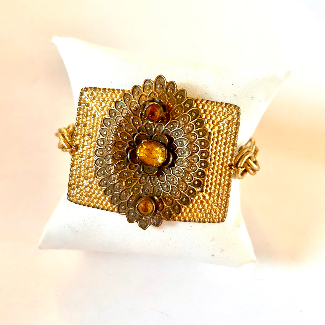 Citrine Buckle Bracelet