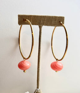 Glass Bauble Hoops