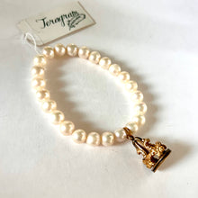 Load image into Gallery viewer, Pearl Bracelets with Vintage Charms