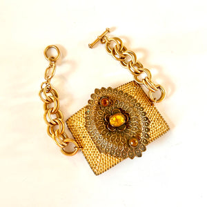 Citrine Buckle Bracelet