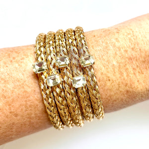 Woven Gemstone Bracelets