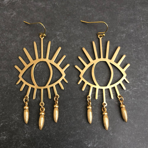 Teardrop Eye Earrings