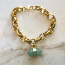 Load image into Gallery viewer, Chunky Chain Gemstone Bracelet