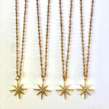 Load image into Gallery viewer, Crystal Beaded Star Necklace