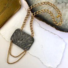 Load image into Gallery viewer, Art Deco Buckle Necklace