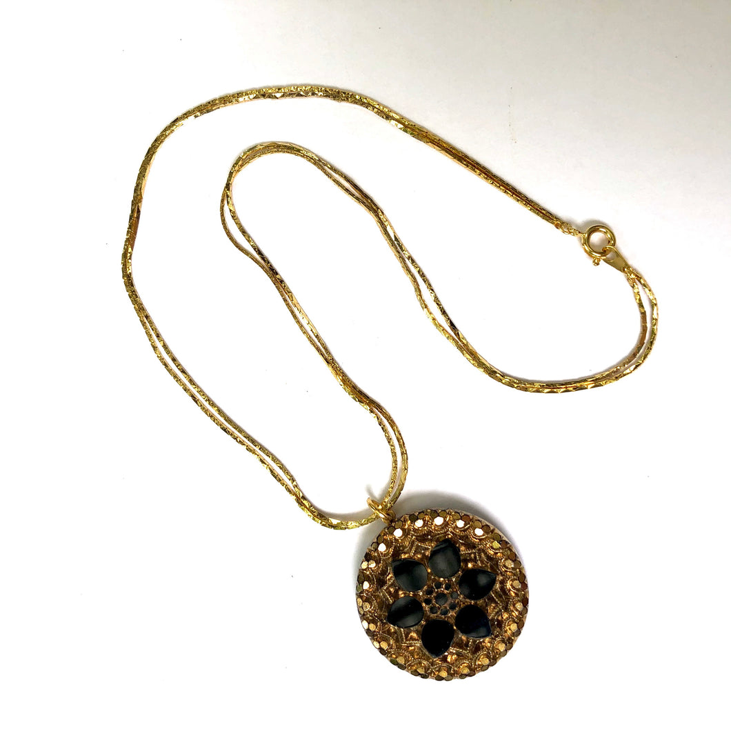Czech Glass Pendant Necklace