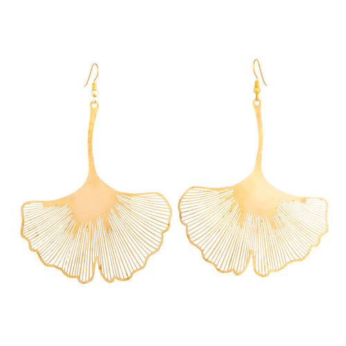 Ginkgo Leaf Earrings