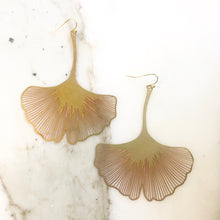 Load image into Gallery viewer, Ginkgo Leaf Earrings