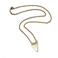 Load image into Gallery viewer, Gemstone Triangle Necklace