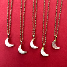 Load image into Gallery viewer, Moonstone Moon Necklace